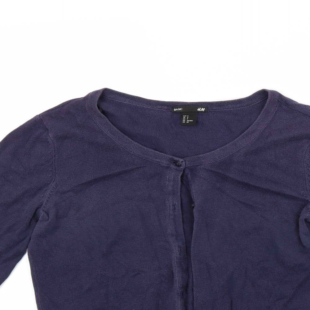 H&M Womens Blue   Pullover Jumper Size S