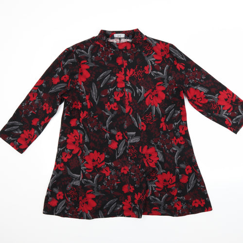 isle Womens Black Floral  Jumper Dress  Size 14