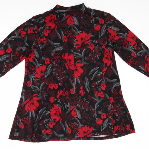 isle Womens Black Floral  Jumper Dress  Size 14