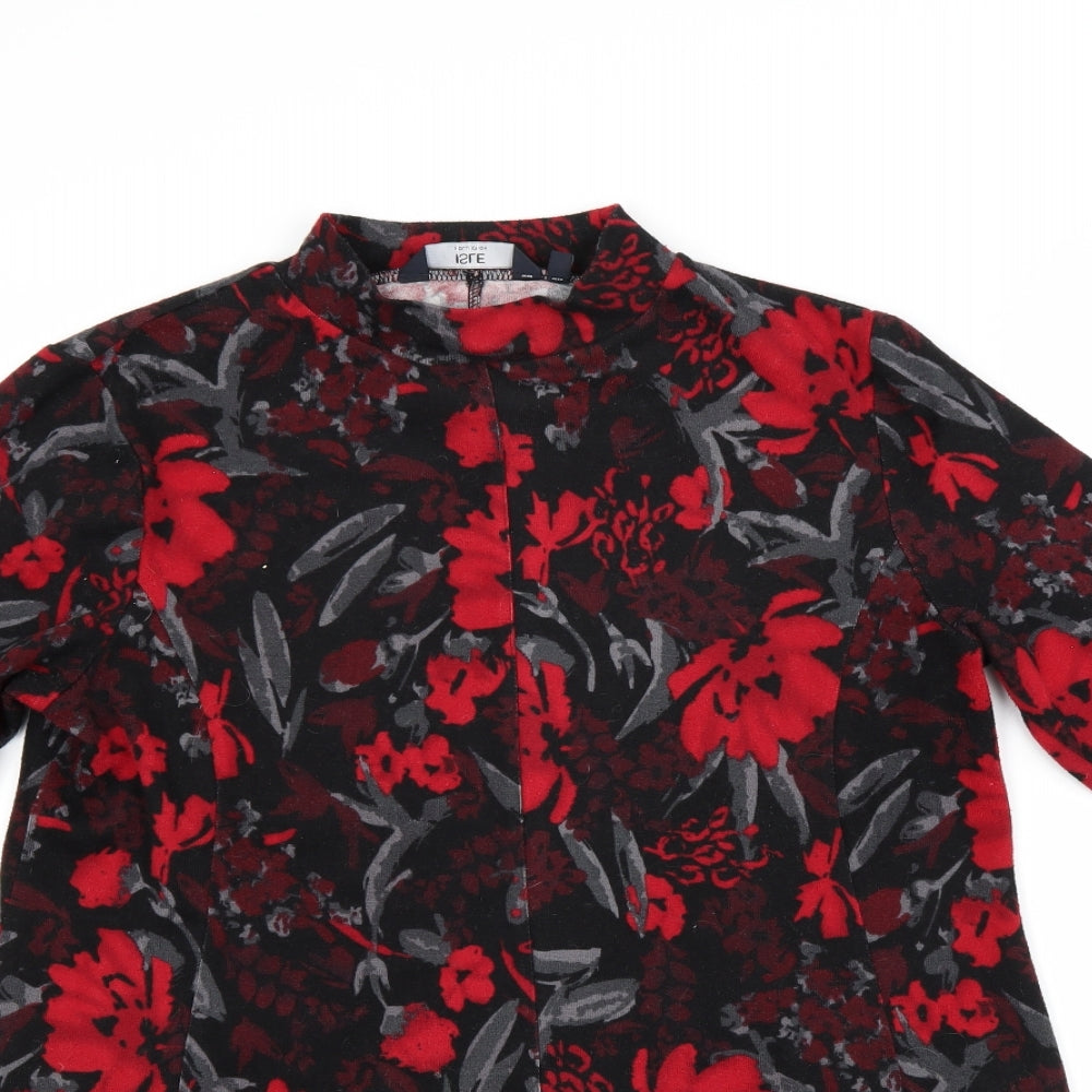 isle Womens Black Floral  Jumper Dress  Size 14
