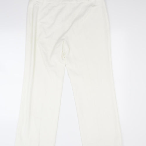 EWM Womens White   Trousers  Size 16 L28 in