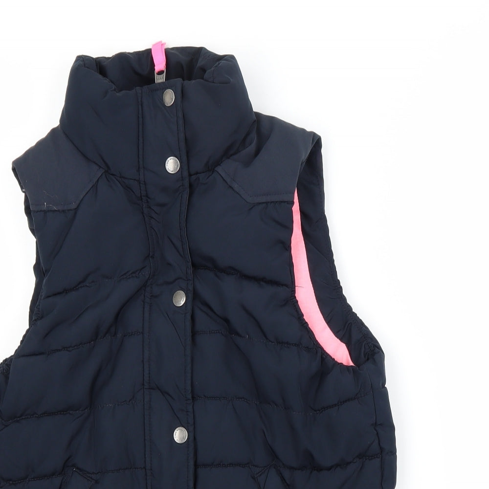 H&M Womens Blue   Gilet Coat Size 12