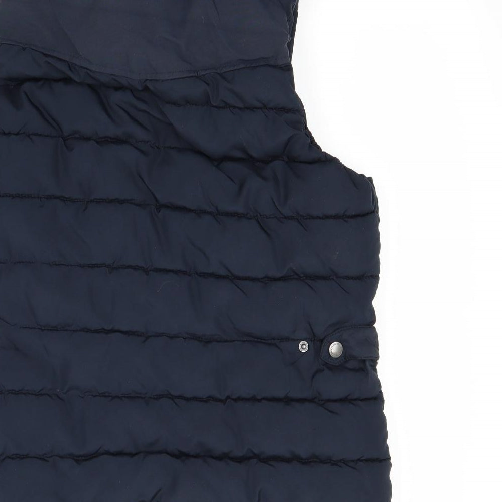 H&M Womens Blue   Gilet Coat Size 12