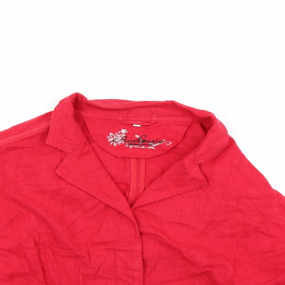 Evie Womens Red   Jacket Coat Size 20