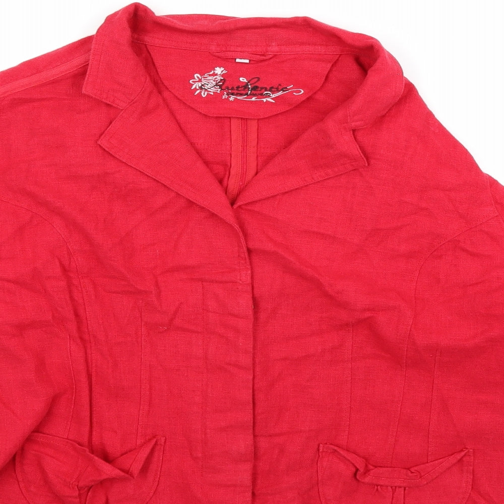 Evie Womens Red   Jacket Coat Size 20