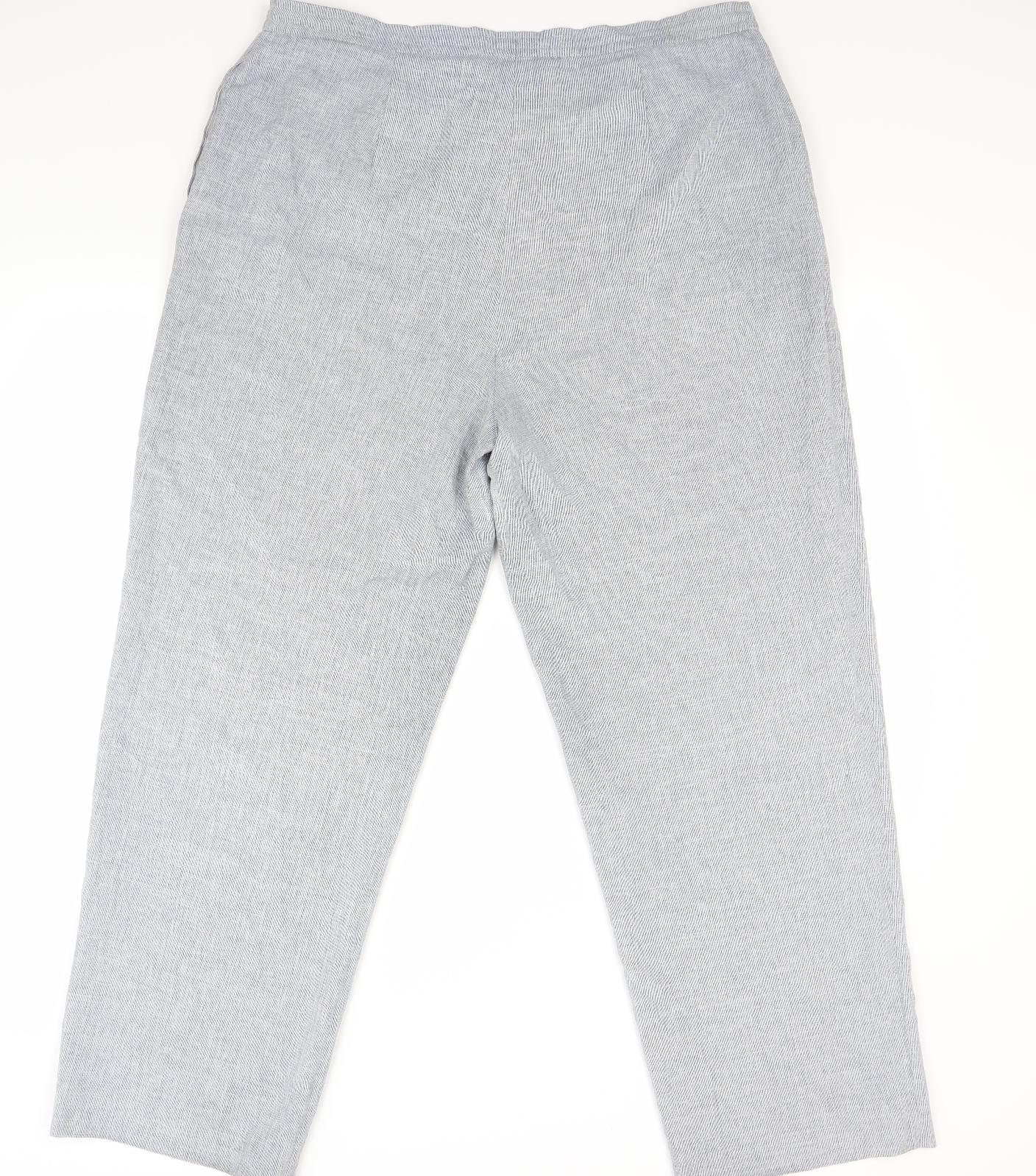 Preworn Womens Grey   Trousers  Size 18 L27 in