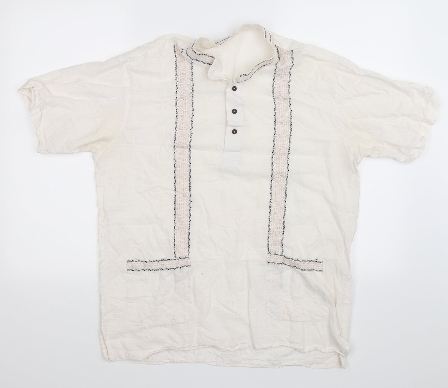 Preworn Womens White   Basic Button-Up Size L