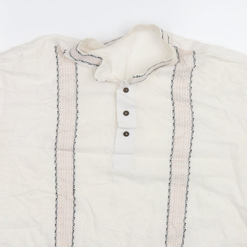 Preworn Womens White   Basic Button-Up Size L