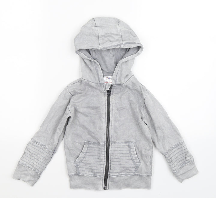 Urban Rascals Boys Grey   Full Zip Hoodie Size 2 Years