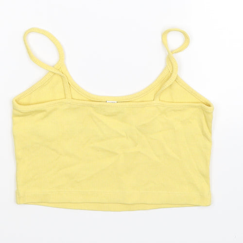 Topshop Womens Yellow   Basic Tank Size 8