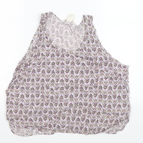 H&M Womens Multicoloured Geometric  Basic Tank Size 16
