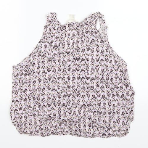 H&M Womens Multicoloured Geometric  Basic Tank Size 16