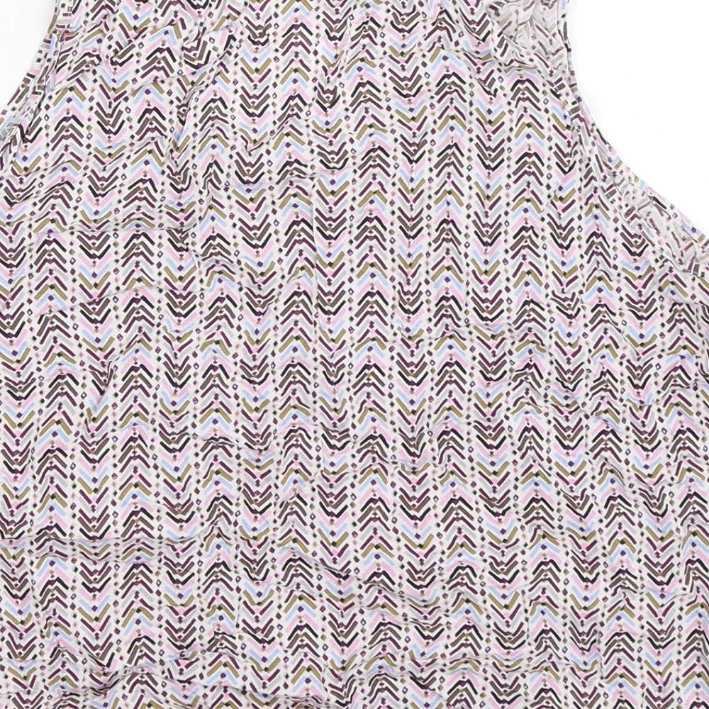 H&M Womens Multicoloured Geometric  Basic Tank Size 16