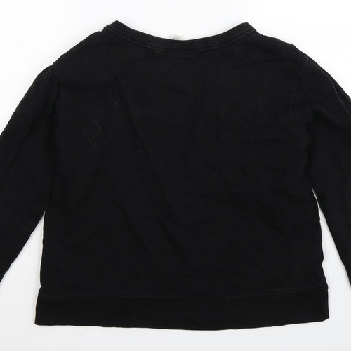H&M Womens Black   Pullover Sweatshirt Size S