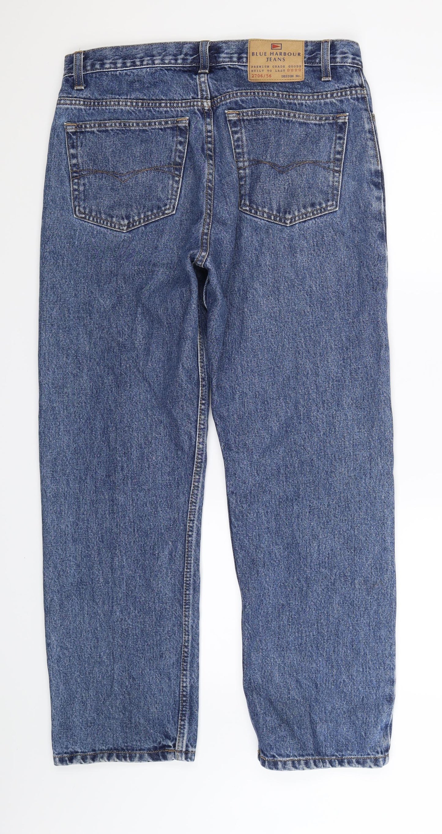 Marks and Spencer Mens Blue  Denim Straight Jeans Size 34 L29 in