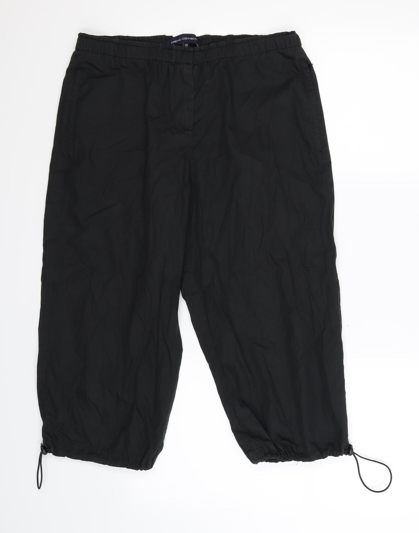 French Connection Womens Blue   Cropped Trousers Size 12 L20 in