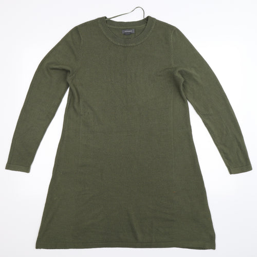 Primark Womens Green  Knit Jumper Dress  Size 12