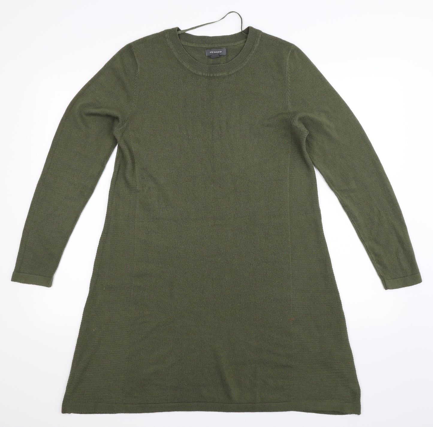 Primark Womens Green  Knit Jumper Dress  Size 12
