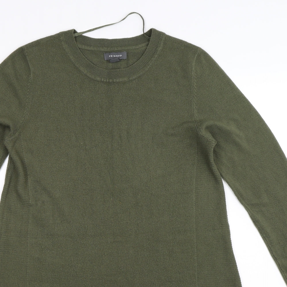 Primark Womens Green  Knit Jumper Dress  Size 12