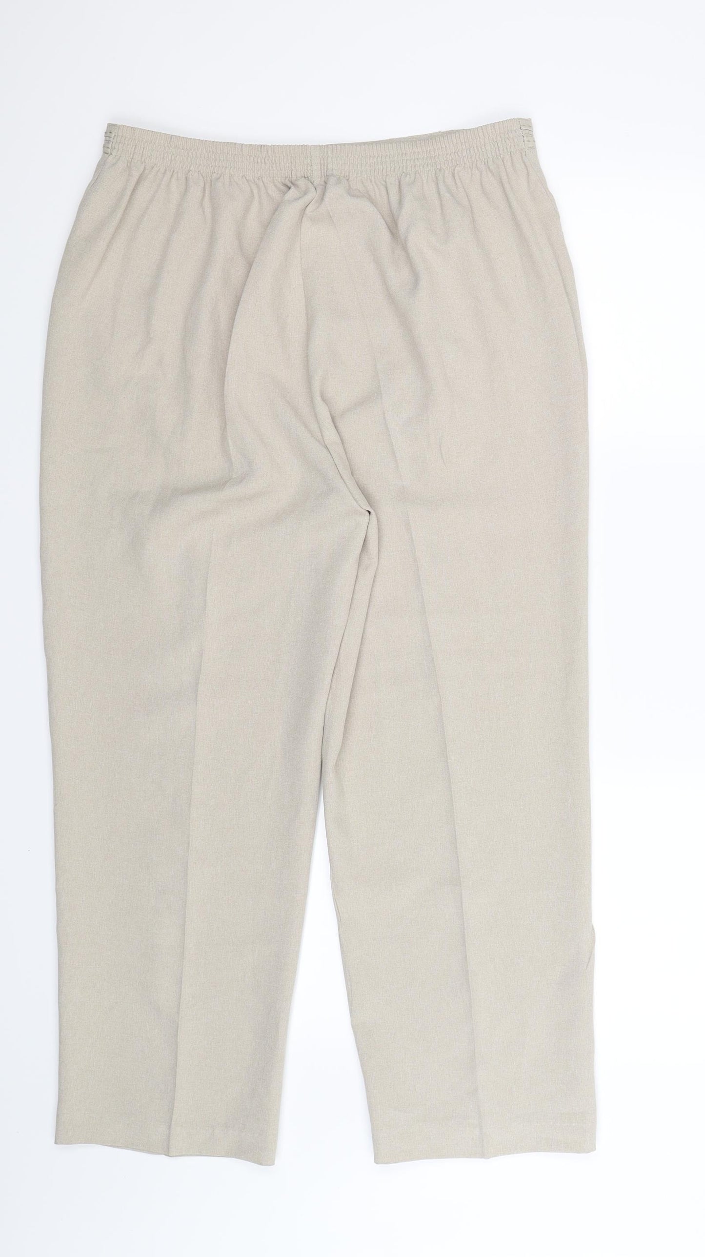 BM Womens Beige   Trousers  Size 16 L27 in