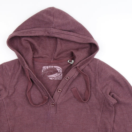 Fat Face Womens Purple   Henley Hoodie Size 8