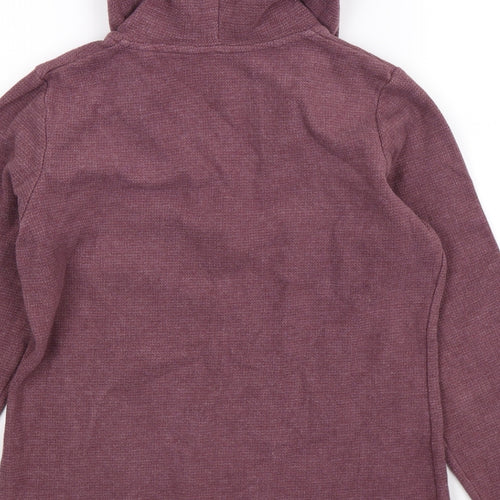 Fat Face Womens Purple   Henley Hoodie Size 8