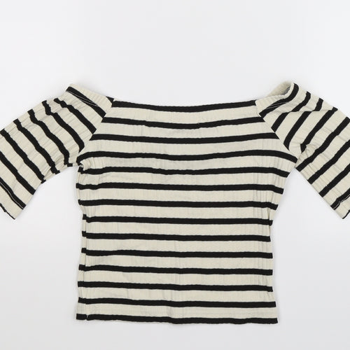Cooperative Womens Multicoloured Striped Knit Pullover Jumper Size XS