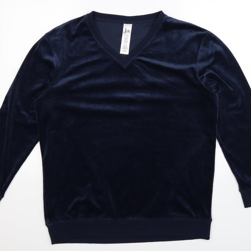 Jezebel Mens Blue   Pullover Sweatshirt Size L
