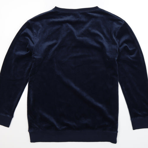 Jezebel Mens Blue   Pullover Sweatshirt Size L