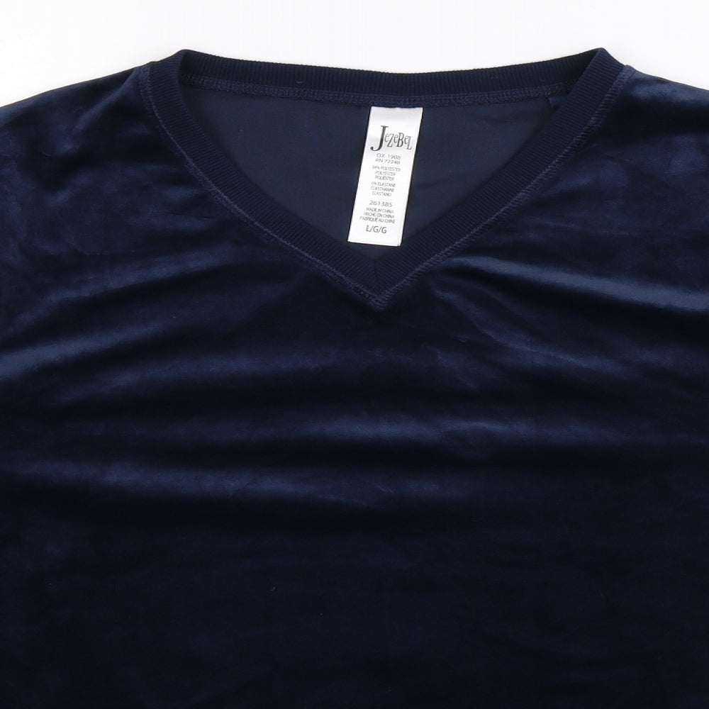 Jezebel Mens Blue   Pullover Sweatshirt Size L