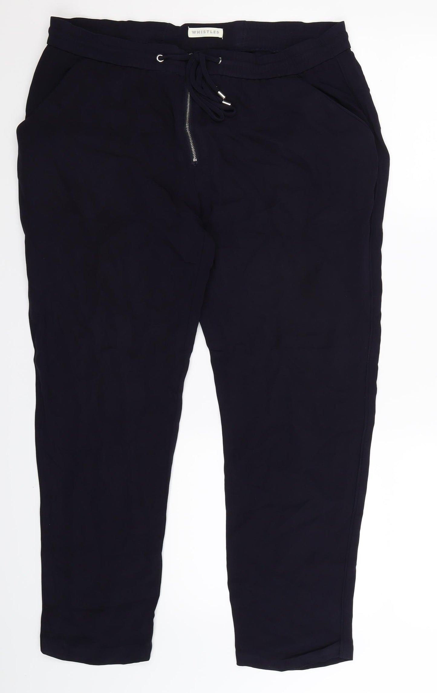 Whistles Womens Blue   Trousers  Size 16 L25 in