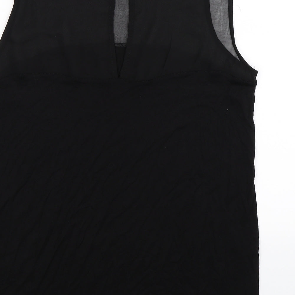 H&M Womens Black  Satin Basic Tank Size M