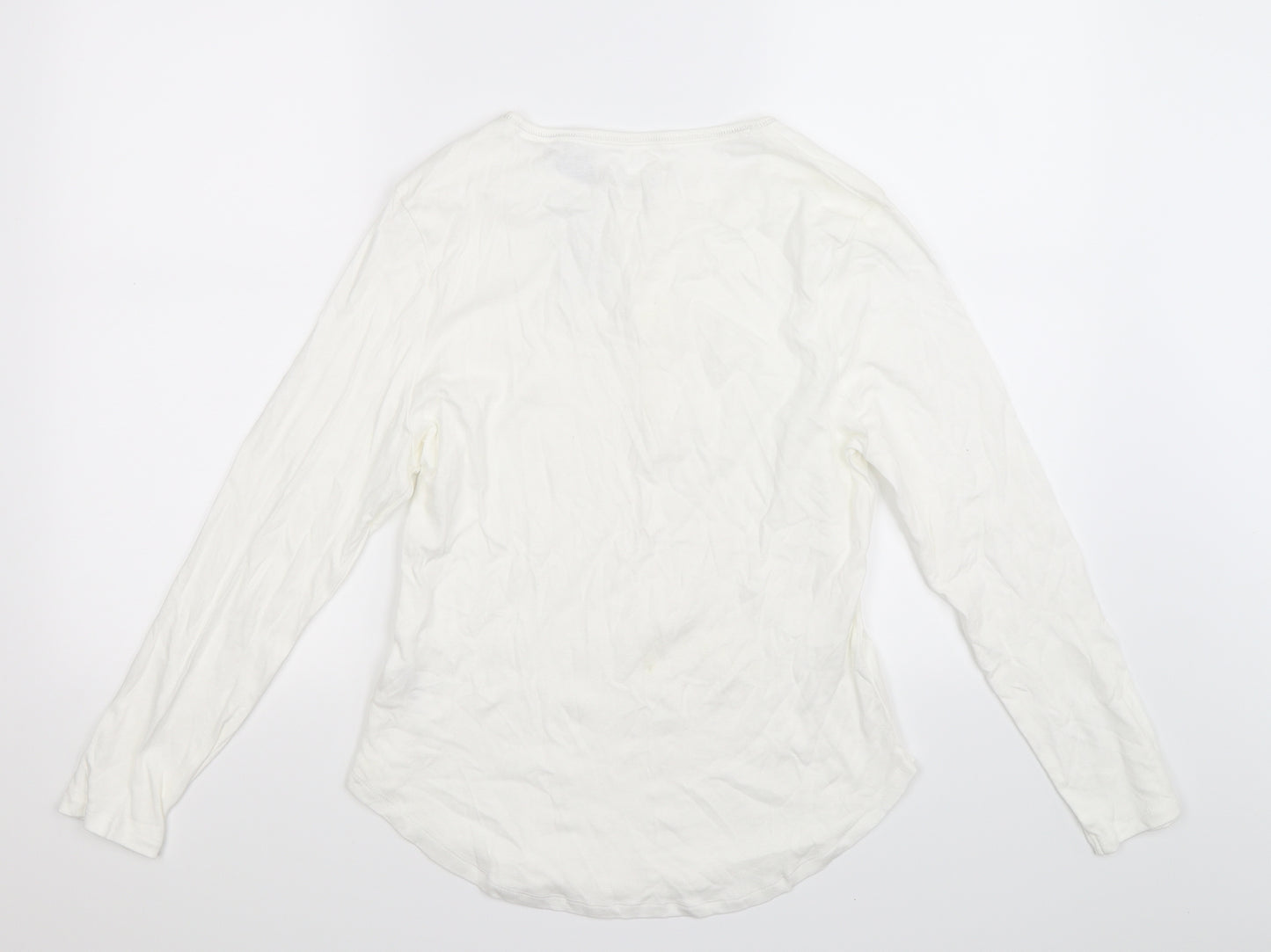 F&F Womens White   Top Pyjama Top Size 18