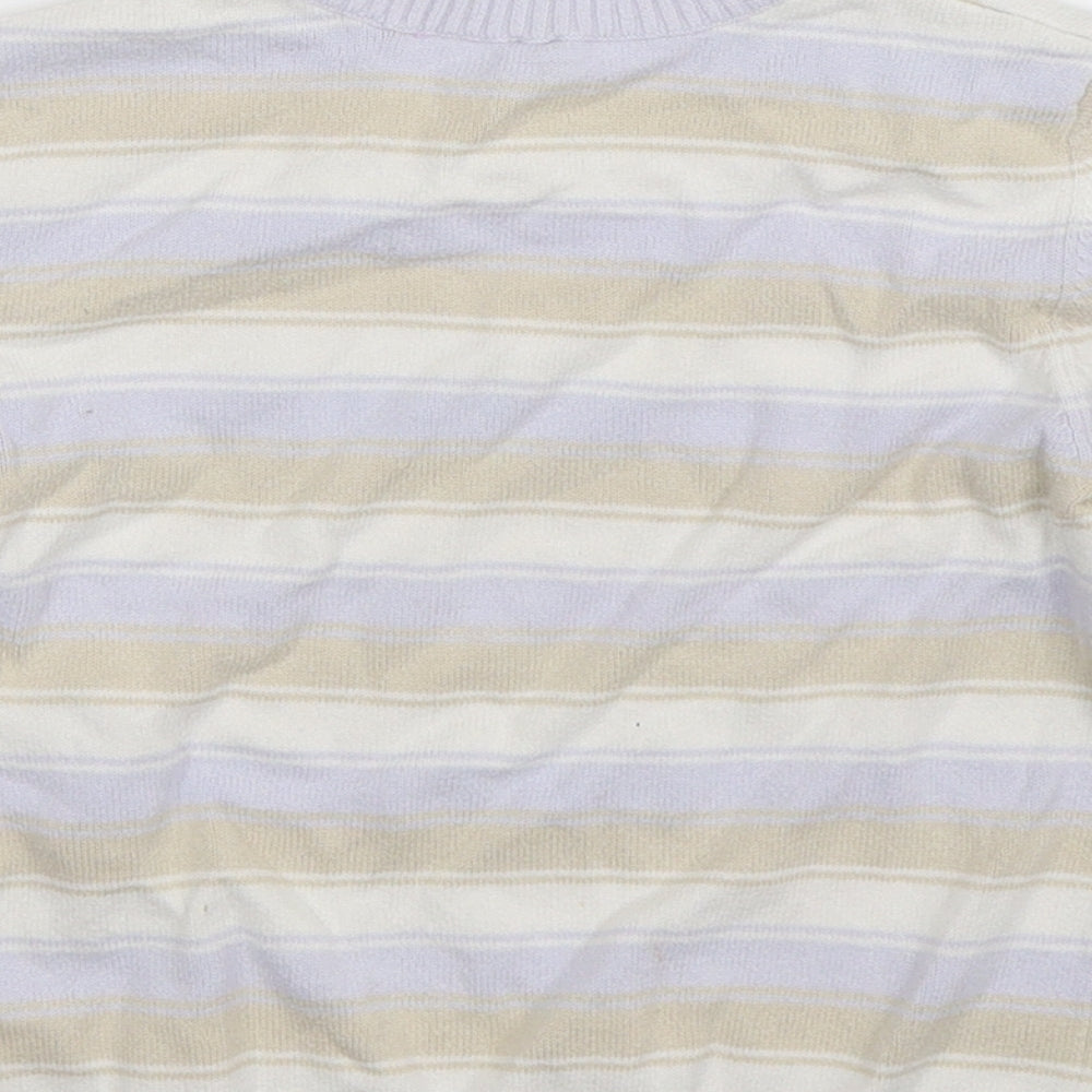 United Colors of Benetton Boys Multicoloured Striped Knit Pullover Jumper Size 3-4 Years