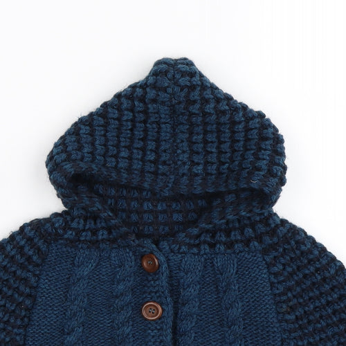 Dreamland Girls Blue  Knit Cape Jumper Size 5-6 Years
