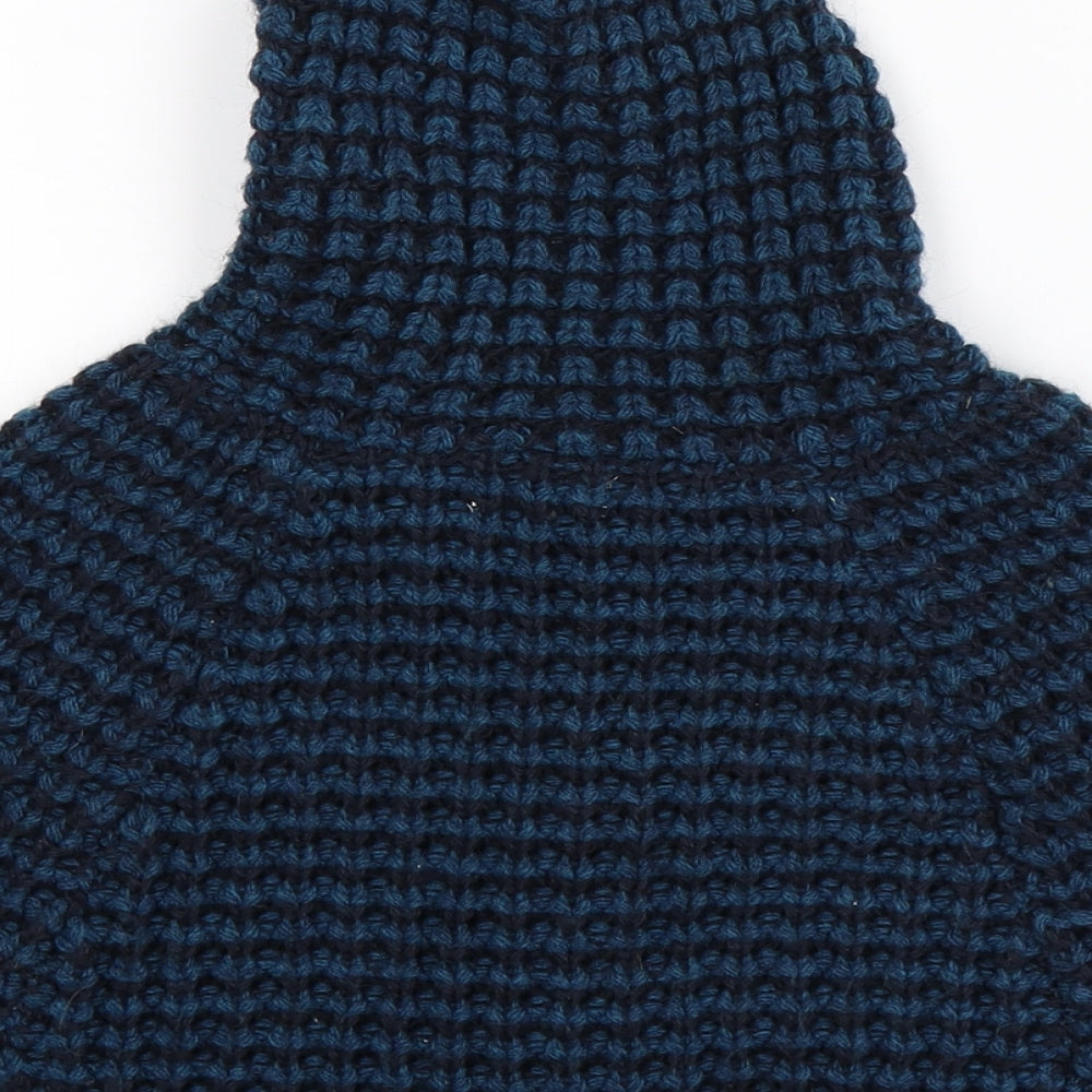 Dreamland Girls Blue  Knit Cape Jumper Size 5-6 Years