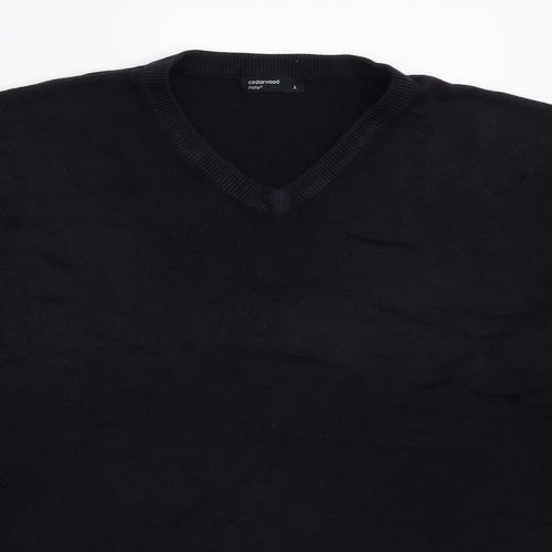Cedar Wood State Mens Black   Pullover Jumper Size L