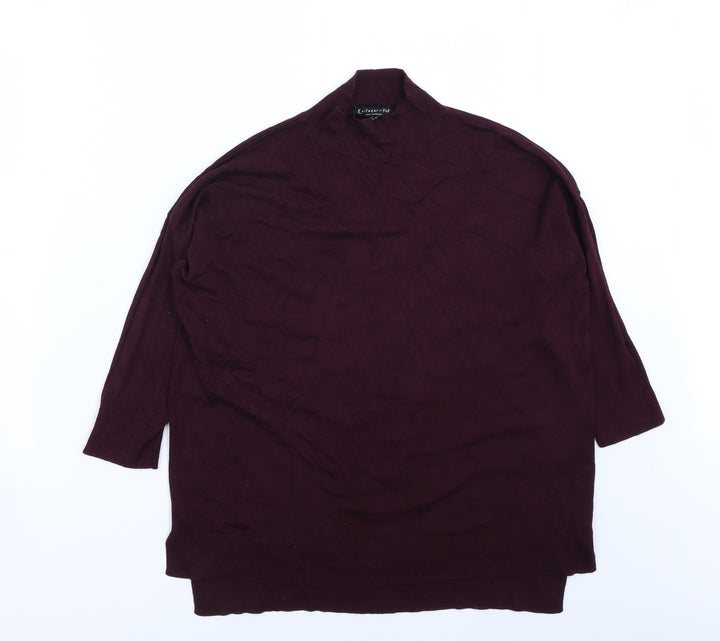 F&F Womens Red Pullover Jumper Size 12