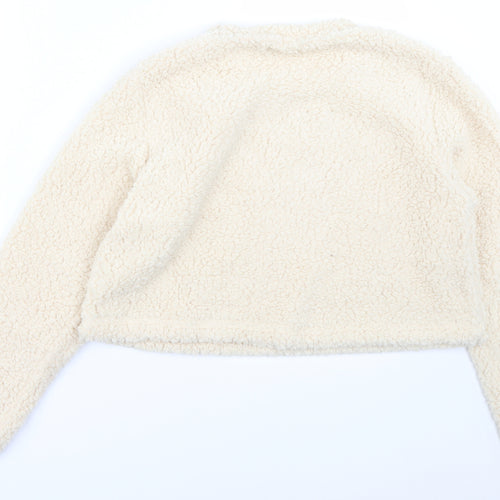 Boohoo Womens Ivory   Pullover Jumper Size 14