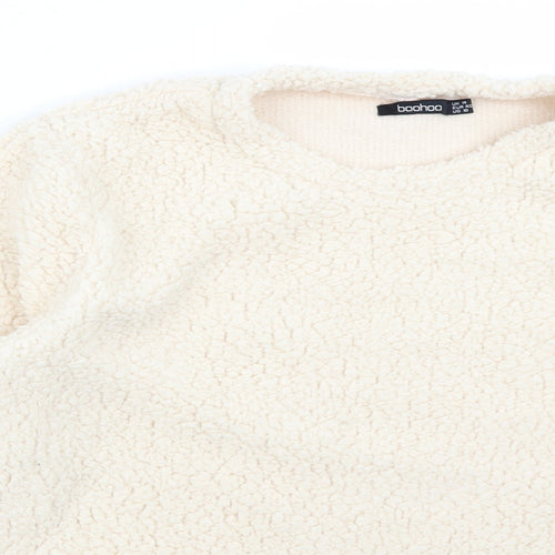 Boohoo Womens Ivory   Pullover Jumper Size 14