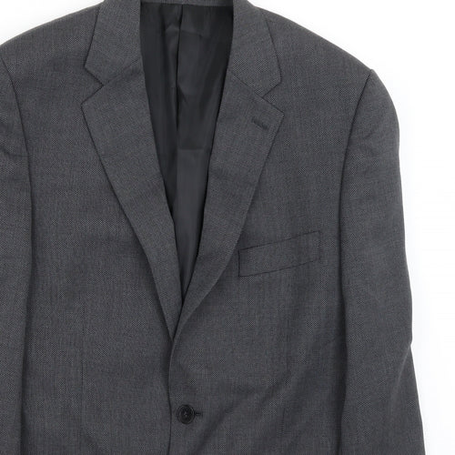 Preworn  Mens Grey   Jacket Suit Jacket Size 40