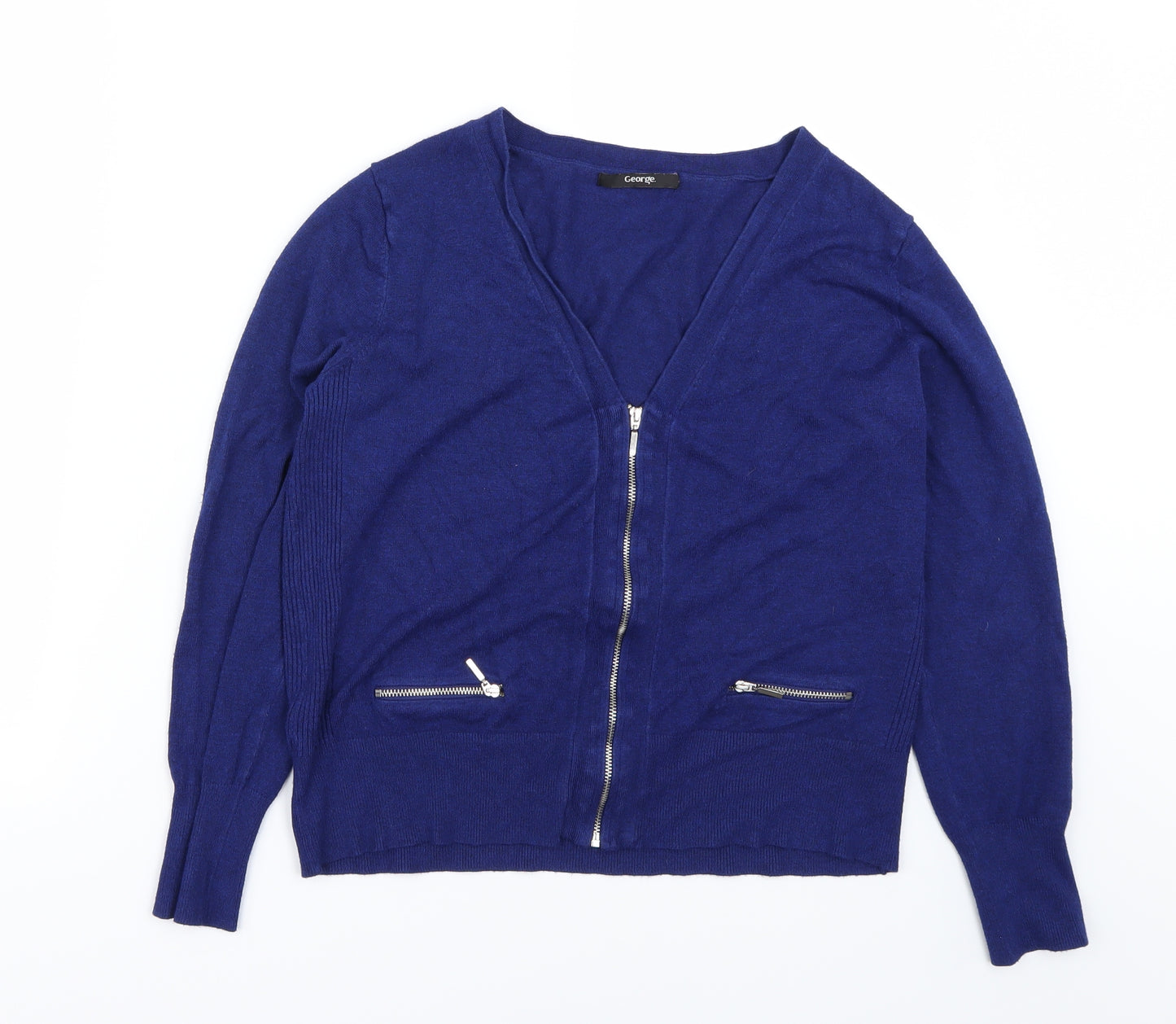 George  Womens Blue   Cardigan Jumper Size 16