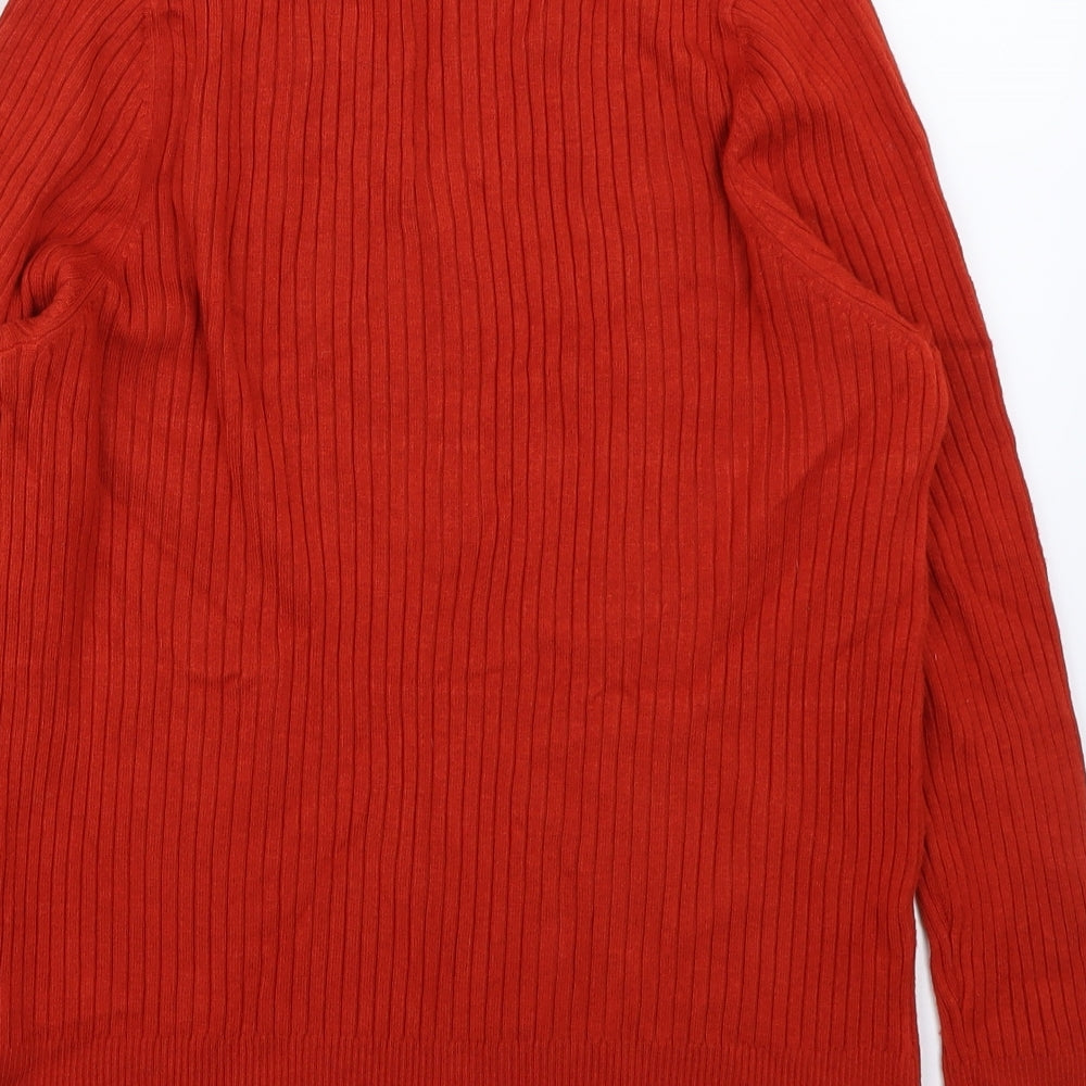 Marks and Spencer Womens Orange   Pullover Jumper Size 20