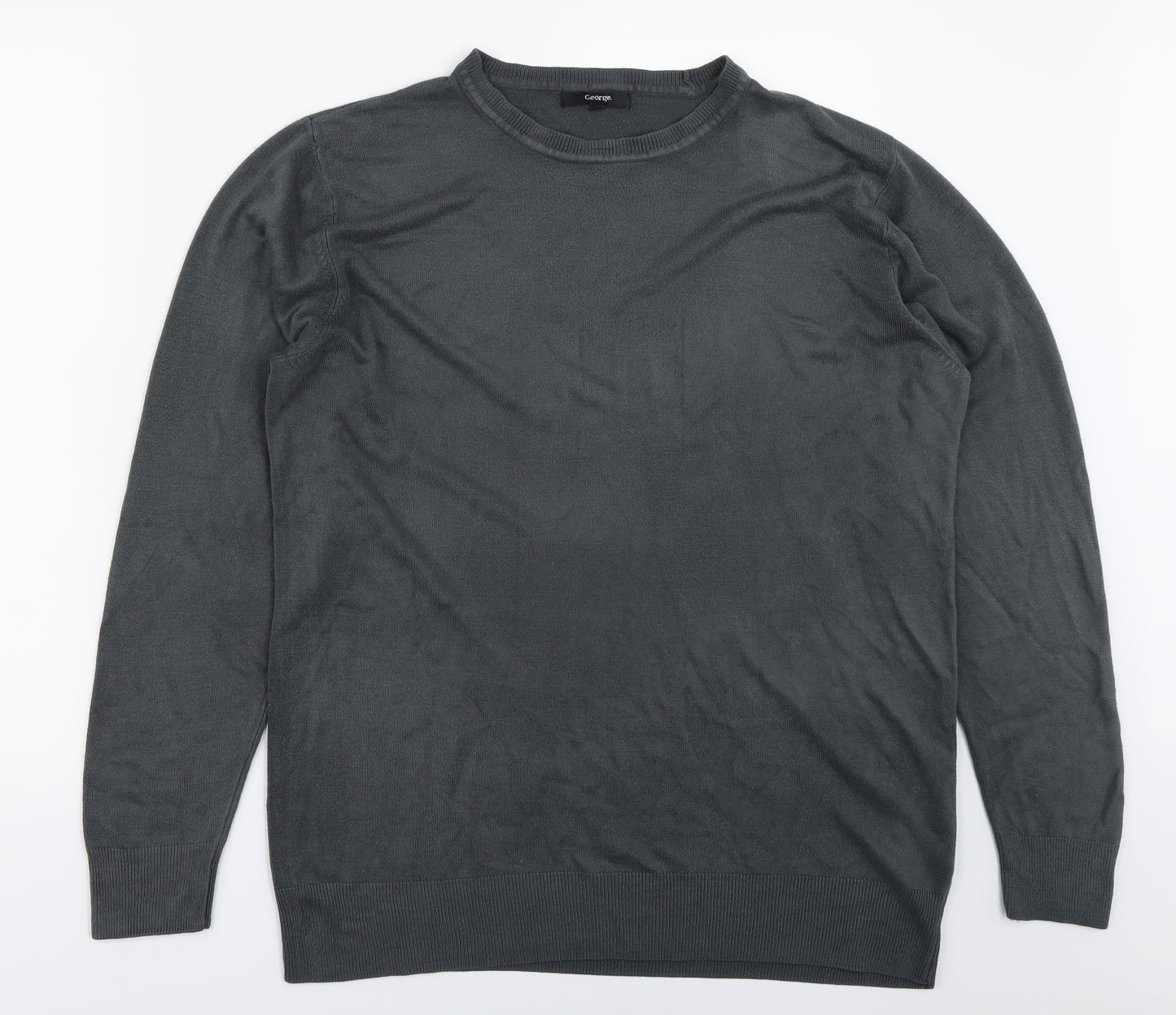 George  Mens Grey   Pullover Jumper Size L