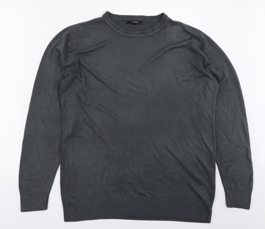 Front view of George men’s grey jumper, size L