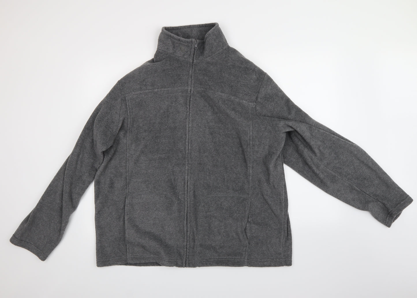 George Mens Grey   Full Zip Hoodie Size 2XL