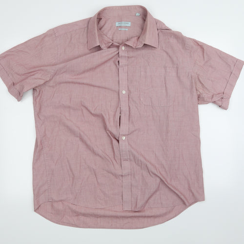 Jack Reid Mens Pink    Button-Up Size 17.5