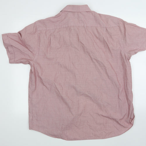 Jack Reid Mens Pink    Button-Up Size 17.5