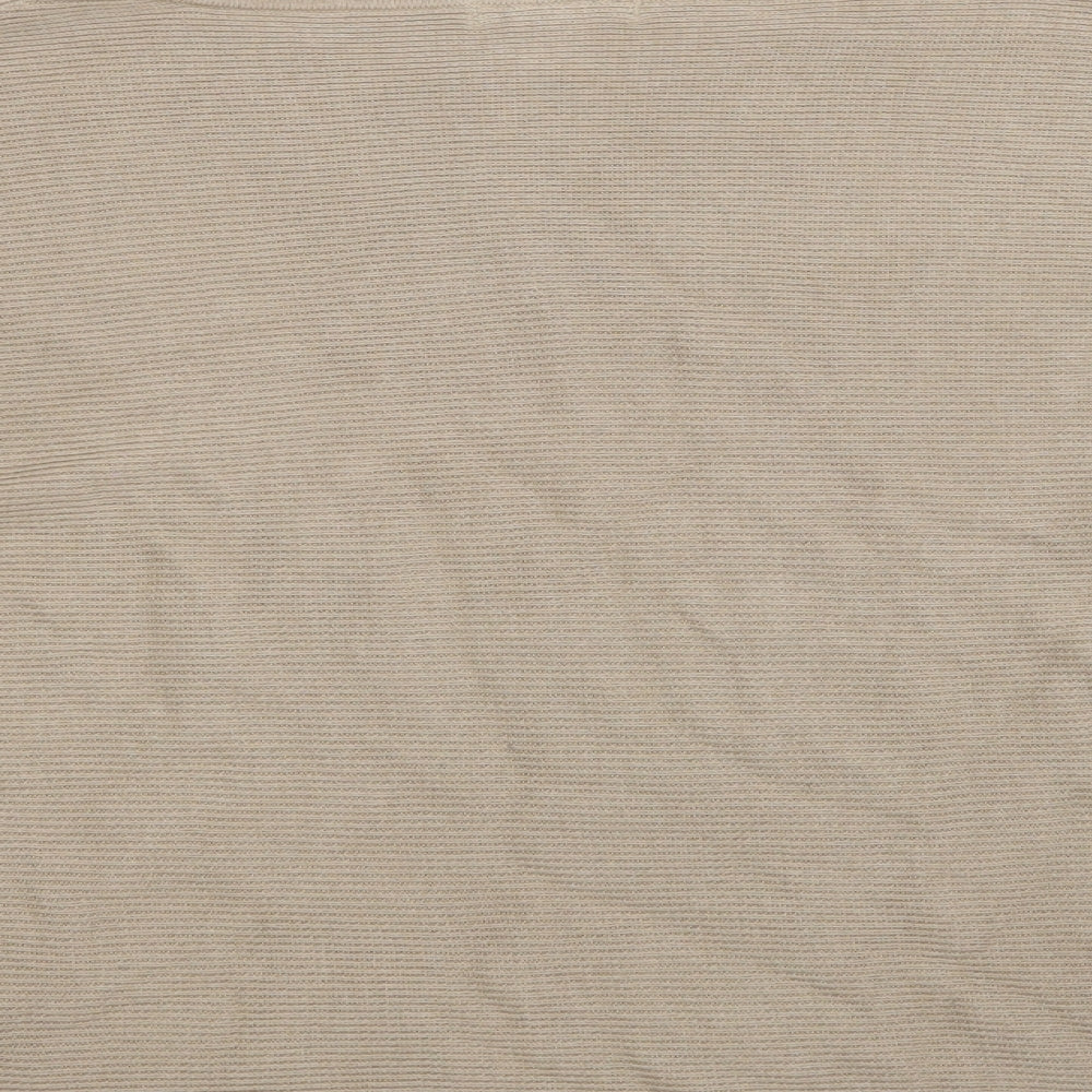 H&M  Womens Beige Striped  Pullover Jumper Size 10