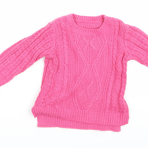 Nutmeg Girls Pink   Pullover Sweatshirt Size 2-3 Years